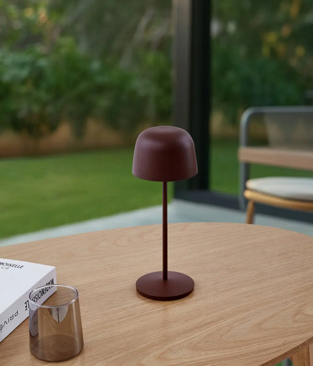 Lindby Terraslamp met Dimmer 1 Licht - Roestbruin