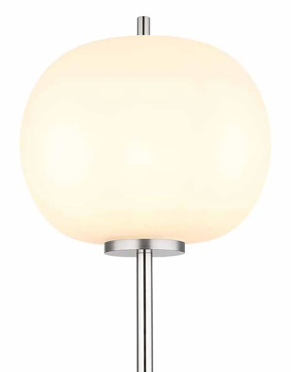 Globo Blacky I Vloerlamp - Staal - Ø30cm - E27 - afbeelding 6 van 6