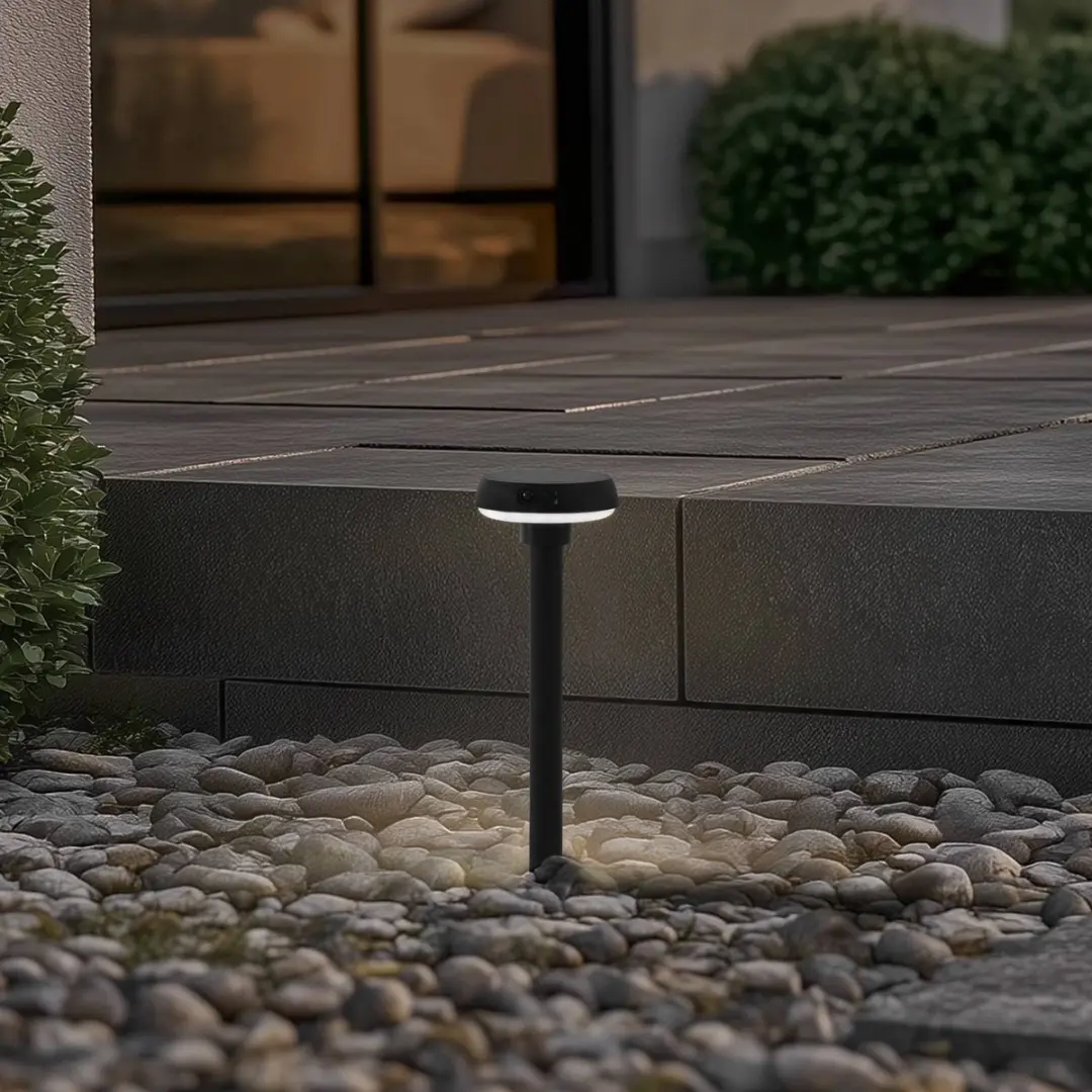 Lindby Solar Buitenverlichting 4W - 1 Lichtpunt - Zwart