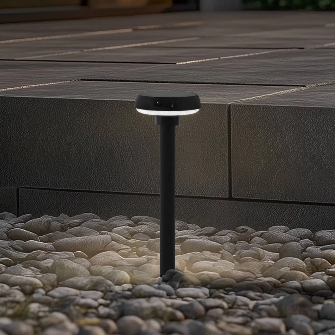 Lindby Solar Buitenverlichting 4W - 1 Lichtpunt - Zwart