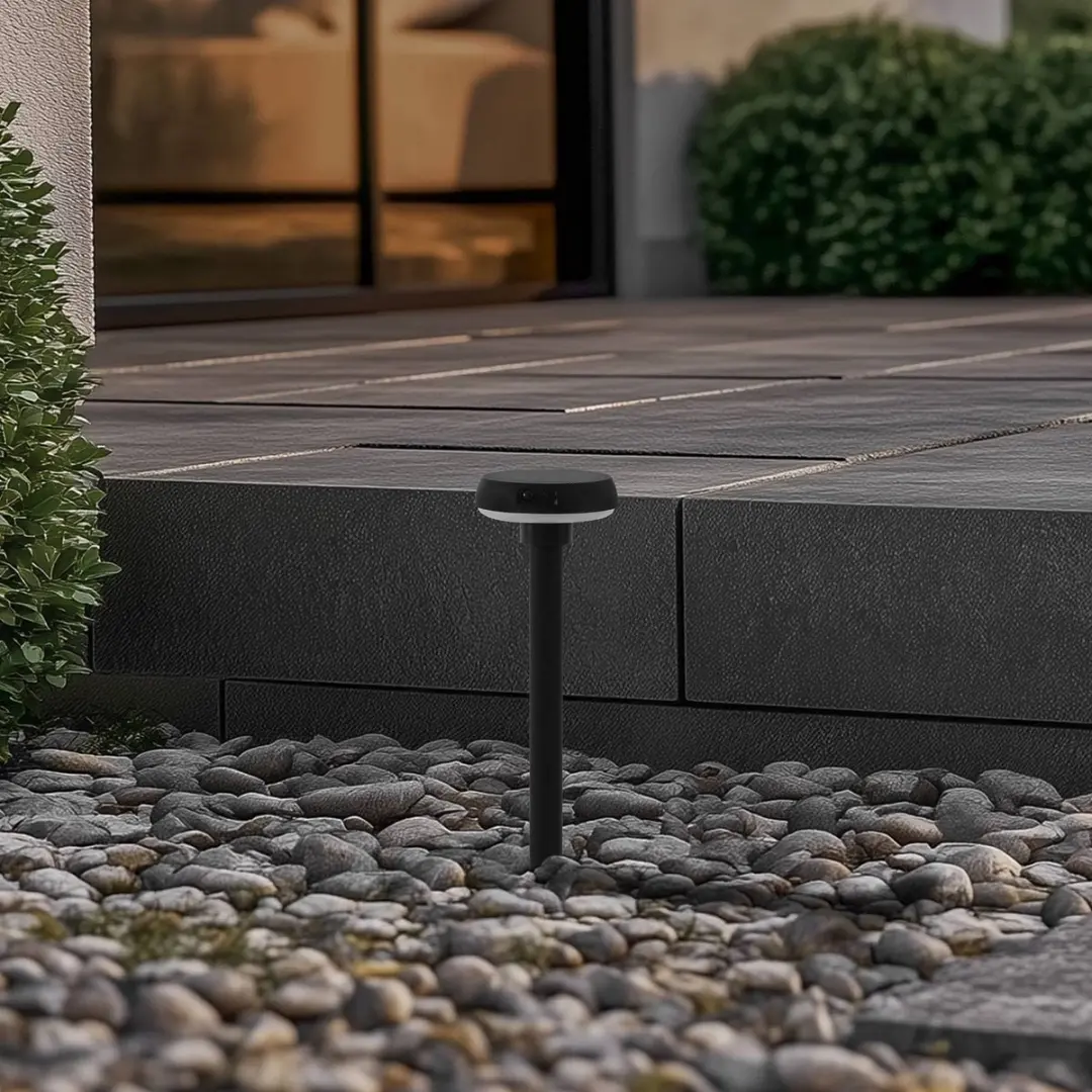 Lindby Solar Buitenverlichting 4W - 1 Lichtpunt - Zwart