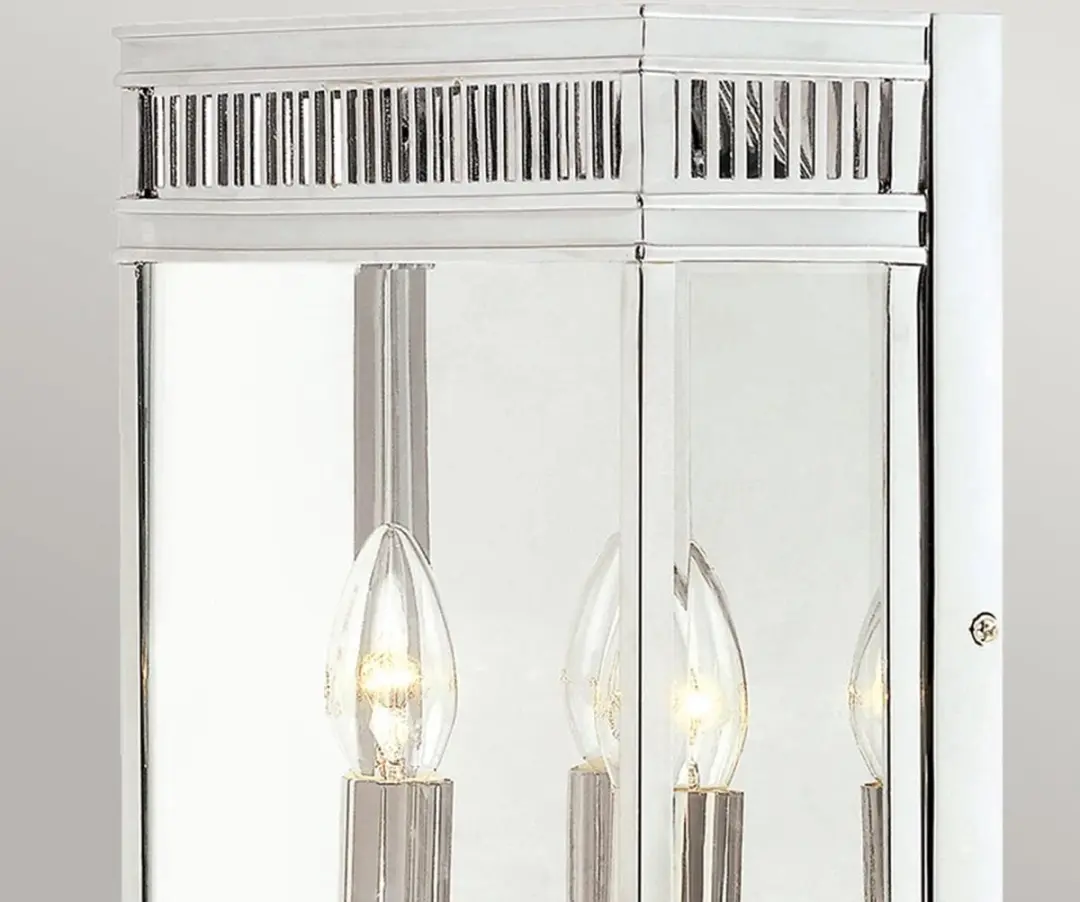 Elstead Lighting Holborn LED Buitenlamp E14 40W - IP44 - Dimbaar - Polished Chrome