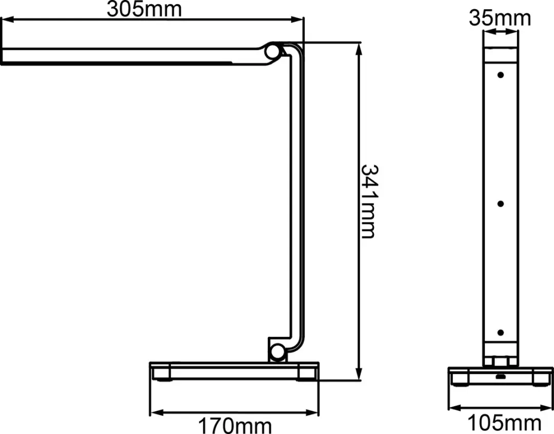 Brilliant Tori LED Bureaulamp 5W - Zwart