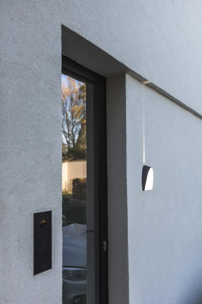 Lutec Apollo LED Wandlamp Buiten - Donkergrijs