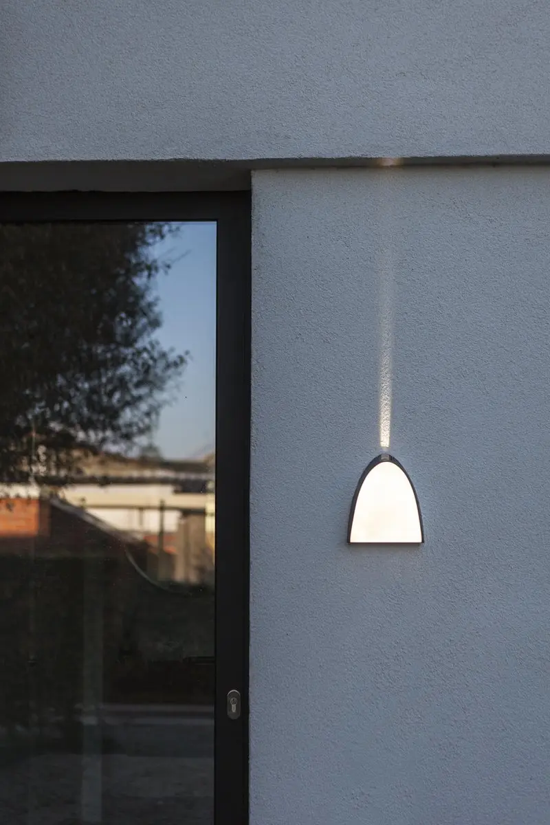 Lutec Apollo LED Wandlamp Buiten - Donkergrijs