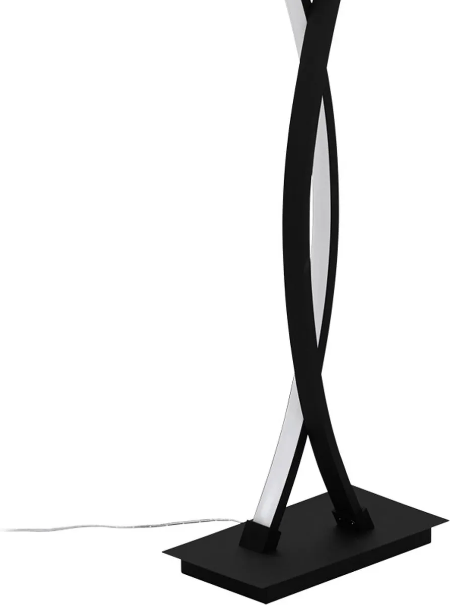 Eglo Lasana 3 Vloerlamp LED 142cm - Zwart/Wit