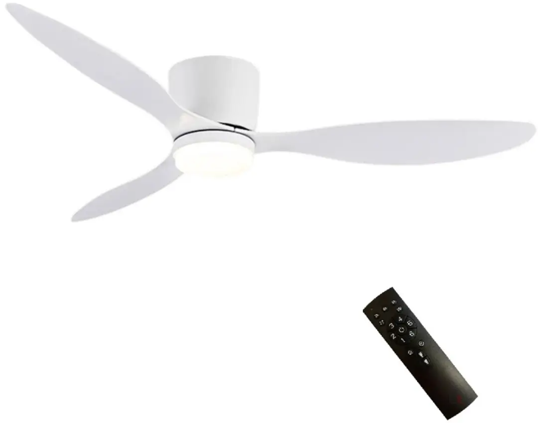 Freelight Brezza Plafondventilator 132cm Wit - 3 Bladen - 6 Standen