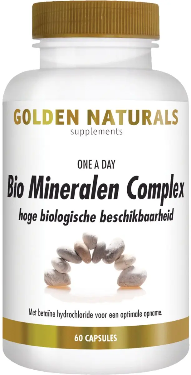 Golden Naturals Bio Mineralen Plus 60 Veganistische Capsules
