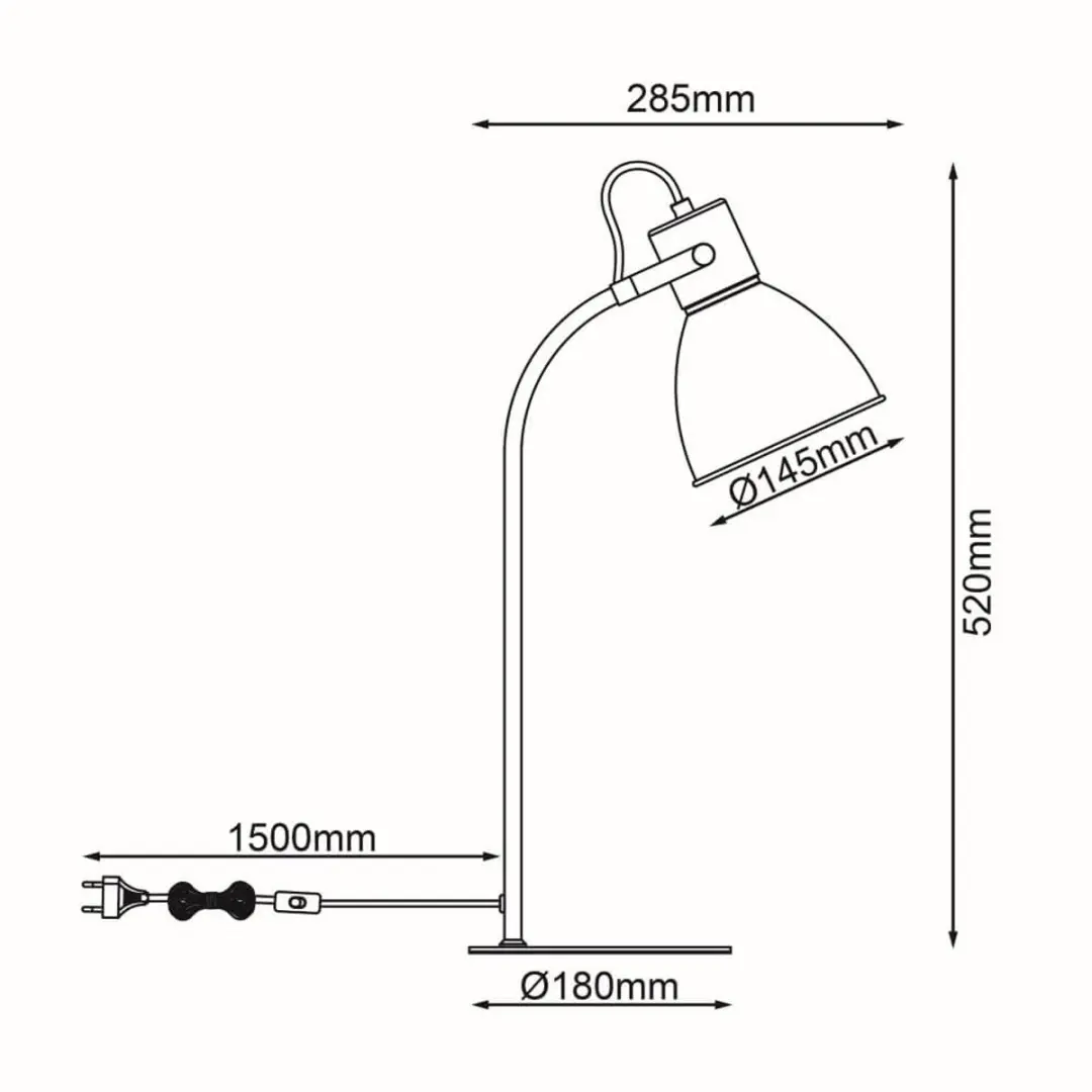 Brilliant Erena Tafellamp 40W - Taupe