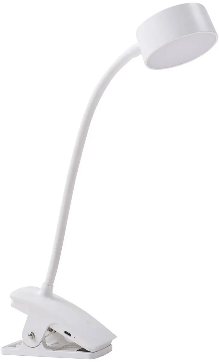 Lindby Klemlamp met dimmer 1 Licht - Wit