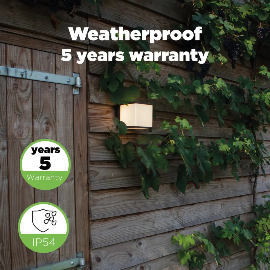 Lutec Doblo LED Wandlamp Buiten 1500Lm - 3000K - IP54 - Antracietgrijs - afbeelding 6 van 6
