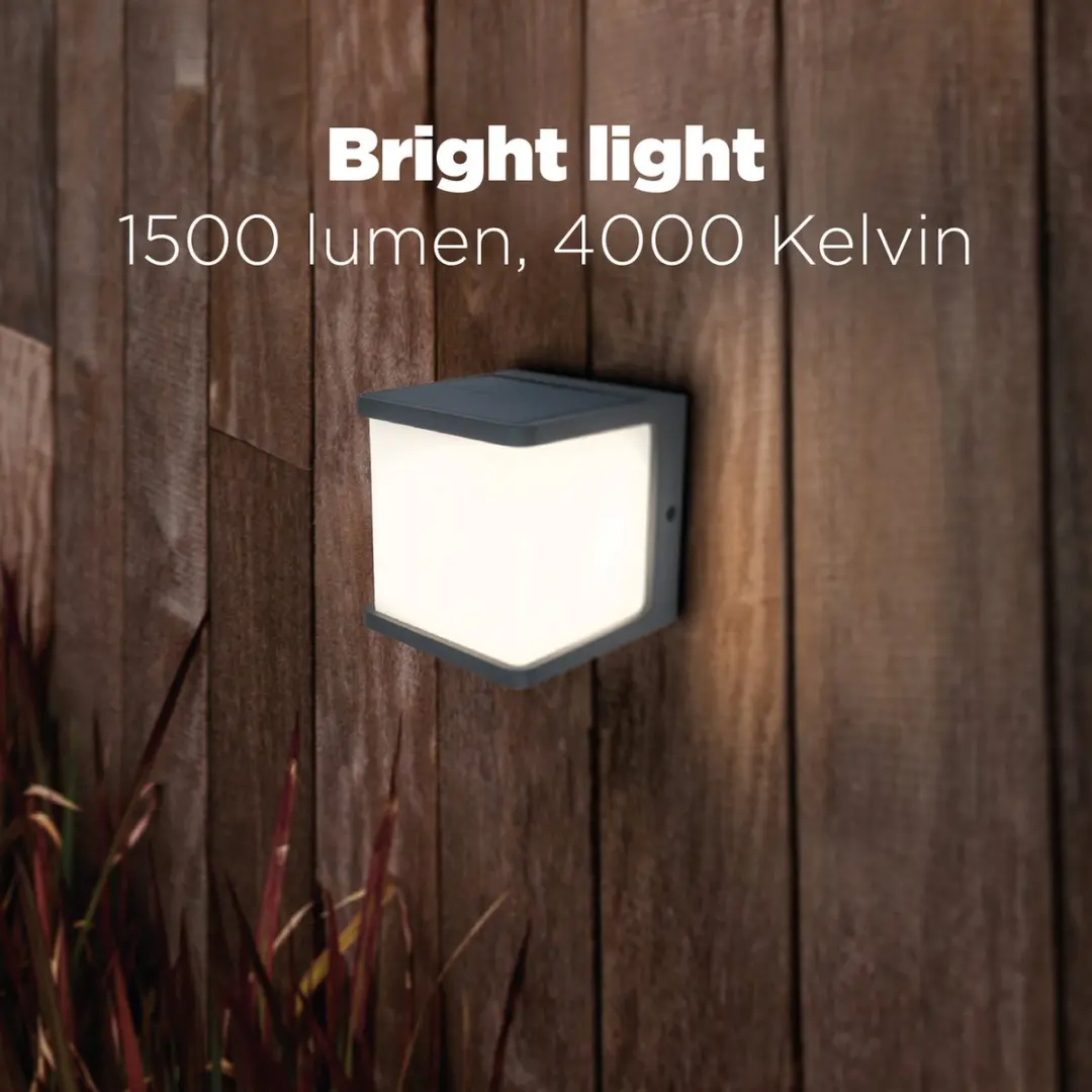 Lutec Doblo LED Wandlamp Buiten 1500Lm - 3000K - IP54 - Antracietgrijs