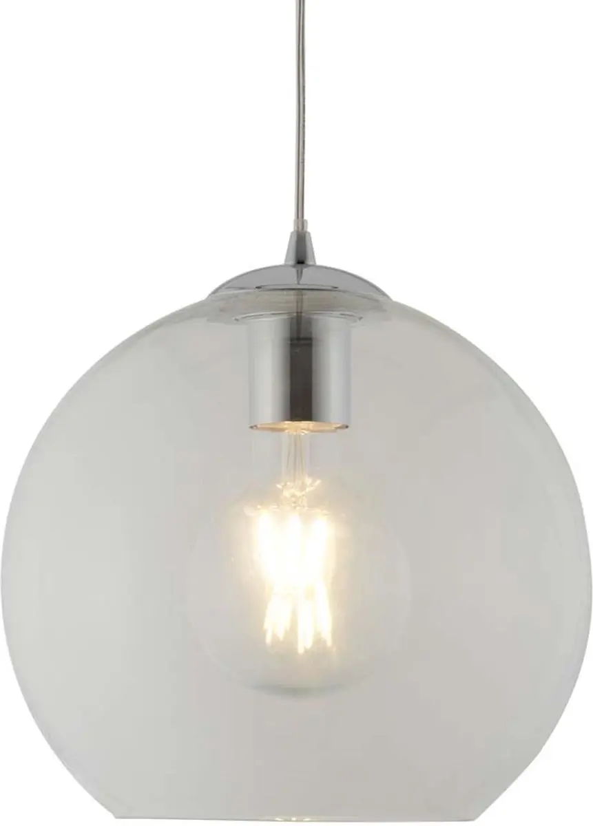 Searchlight Balls Hanglamp - 1 Lichtpunt - Transparant - 24cm