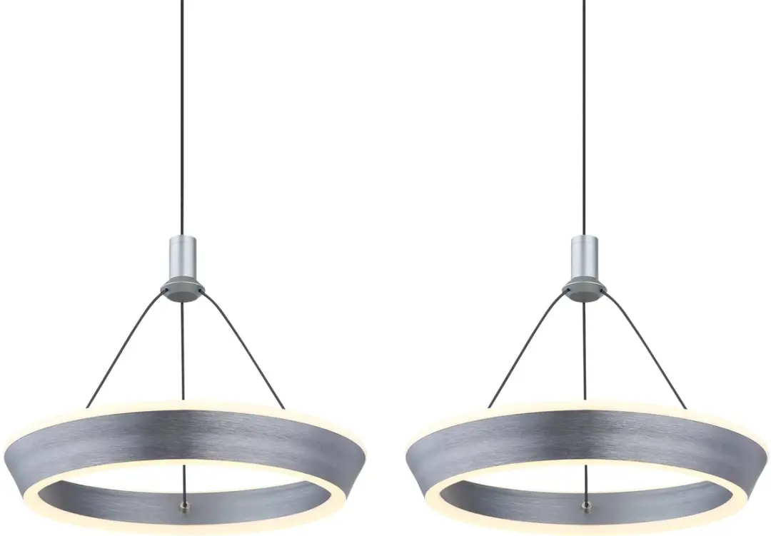 Globo Ferra Hanglamp 30cm - Grijs - 3 Lichtpunten