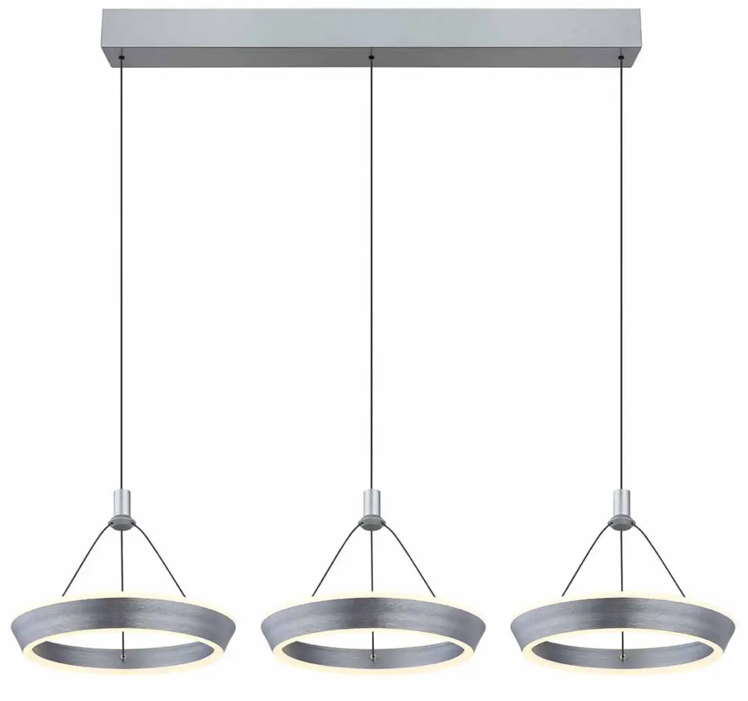 Globo Ferra Hanglamp 30cm - Grijs - 3 Lichtpunten