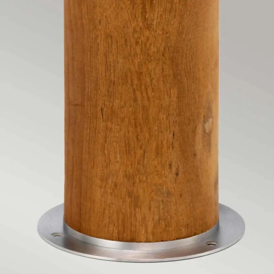 Elstead Mini LED Tuin Pilaar Hornsea E27 40W - Teak - IP55