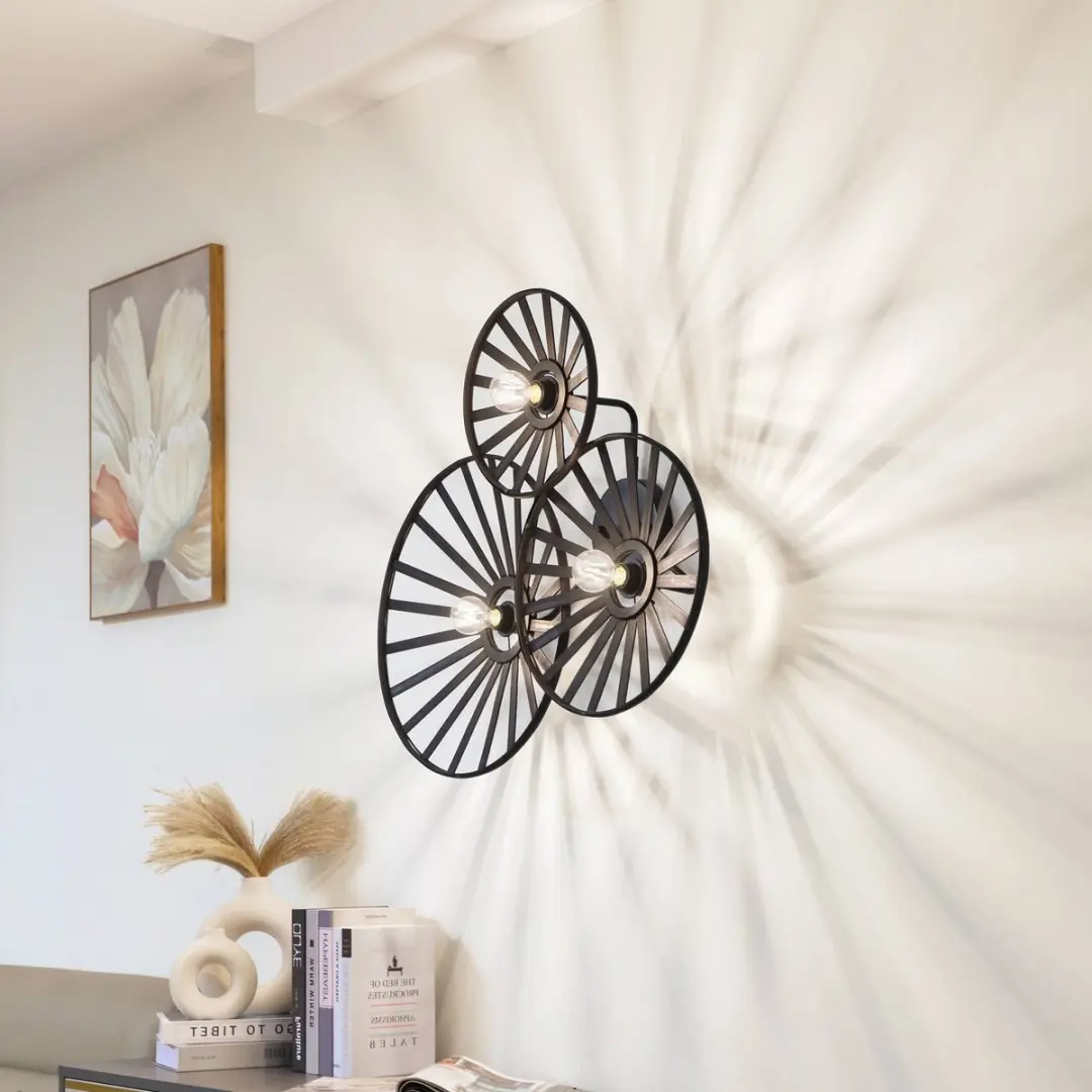 Lindby Wandlamp Bamboe 3-Lichts