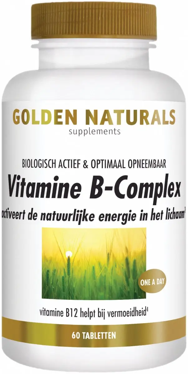 Golden Naturals Vitamine B-complex 60 Vegan Tabletten