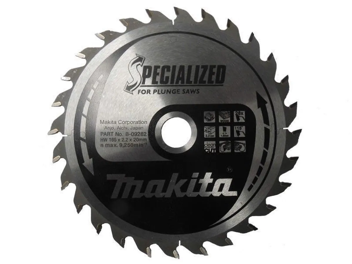 Makita B-09282 Cirkelzaagblad Hout - Ø165mm 28T