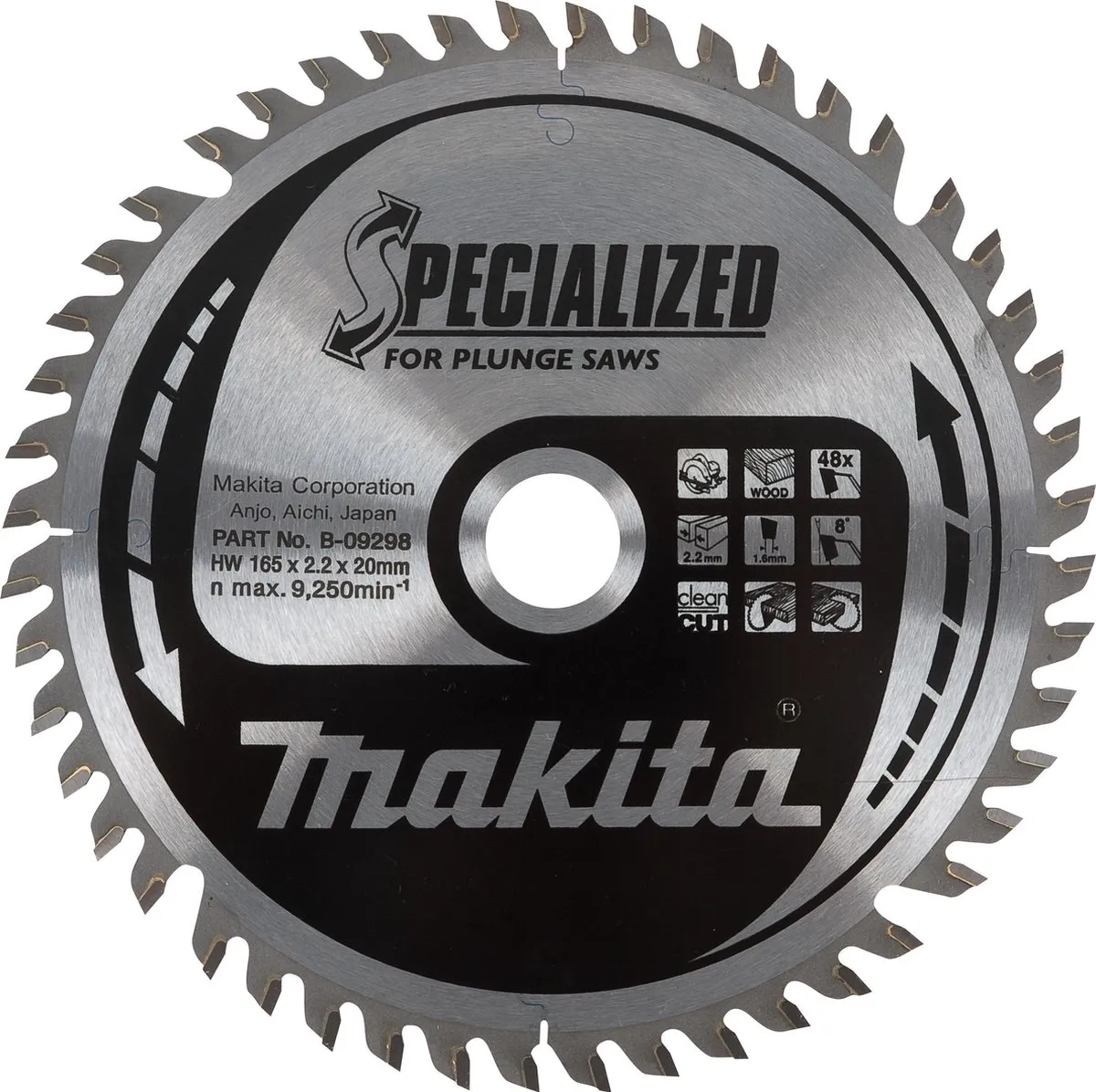 Makita B-09282 Cirkelzaagblad Hout