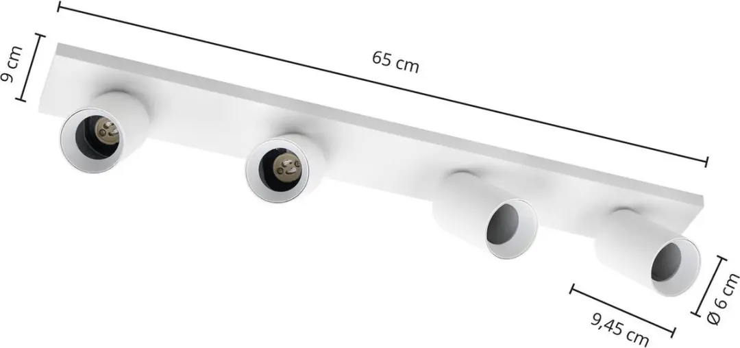 ARCCHIO Buitenspot 4-lichts Aluminium Keramiek GU10 Wit