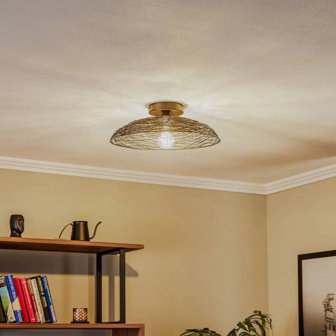 Lindby Plafondlamp 1 Licht E27 - 40cm - Zwart