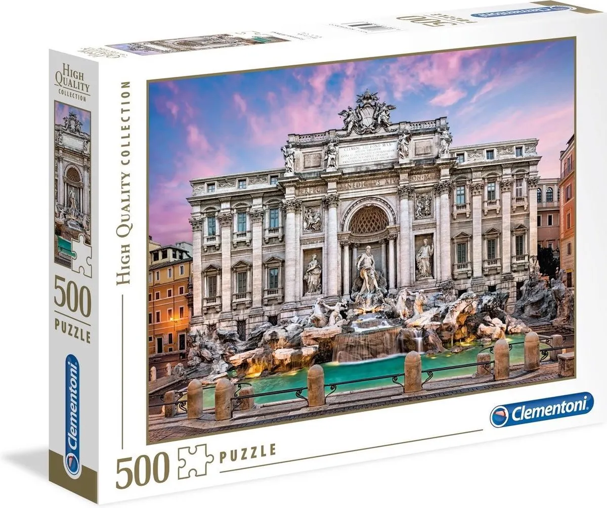 Clementoni Legpuzzel Trevi Fountain 500 Stuks