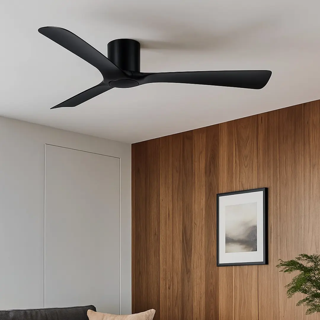 Freelight Storm Plafondventilator 132cm - 6 standen - Zwart