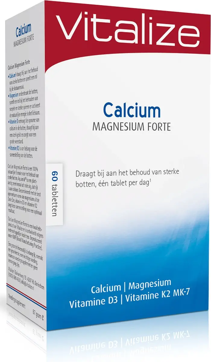 Vitalize Calcium Magnesium Forte 60 Tabletten