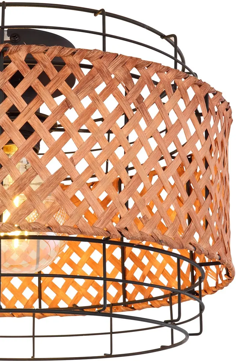 Globo Gina Plafondlamp - Ø35cm - E27 - Naturel