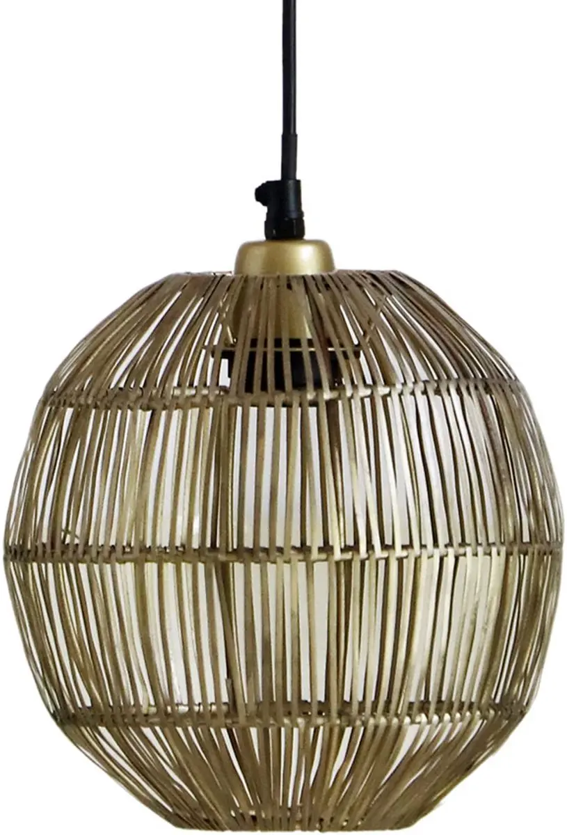 Globo Hermi II Hanglamp 20cm - 1 Lichtpunt - Messing