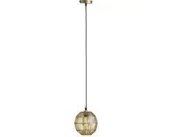 Globo Hermi II Hanglamp 20cm - 1 Lichtpunt - Messing