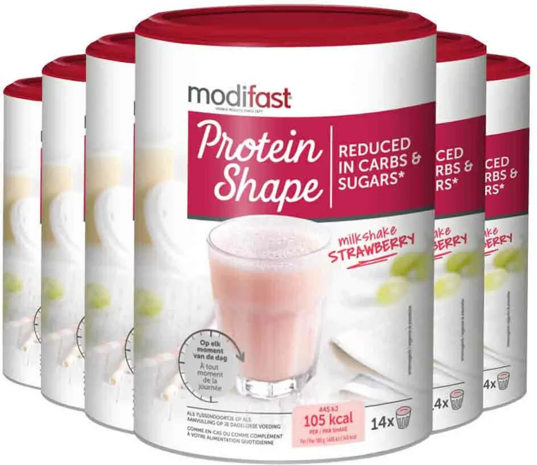 Modifast Protein Shape Milkshake Aardbei - 24 Stuks