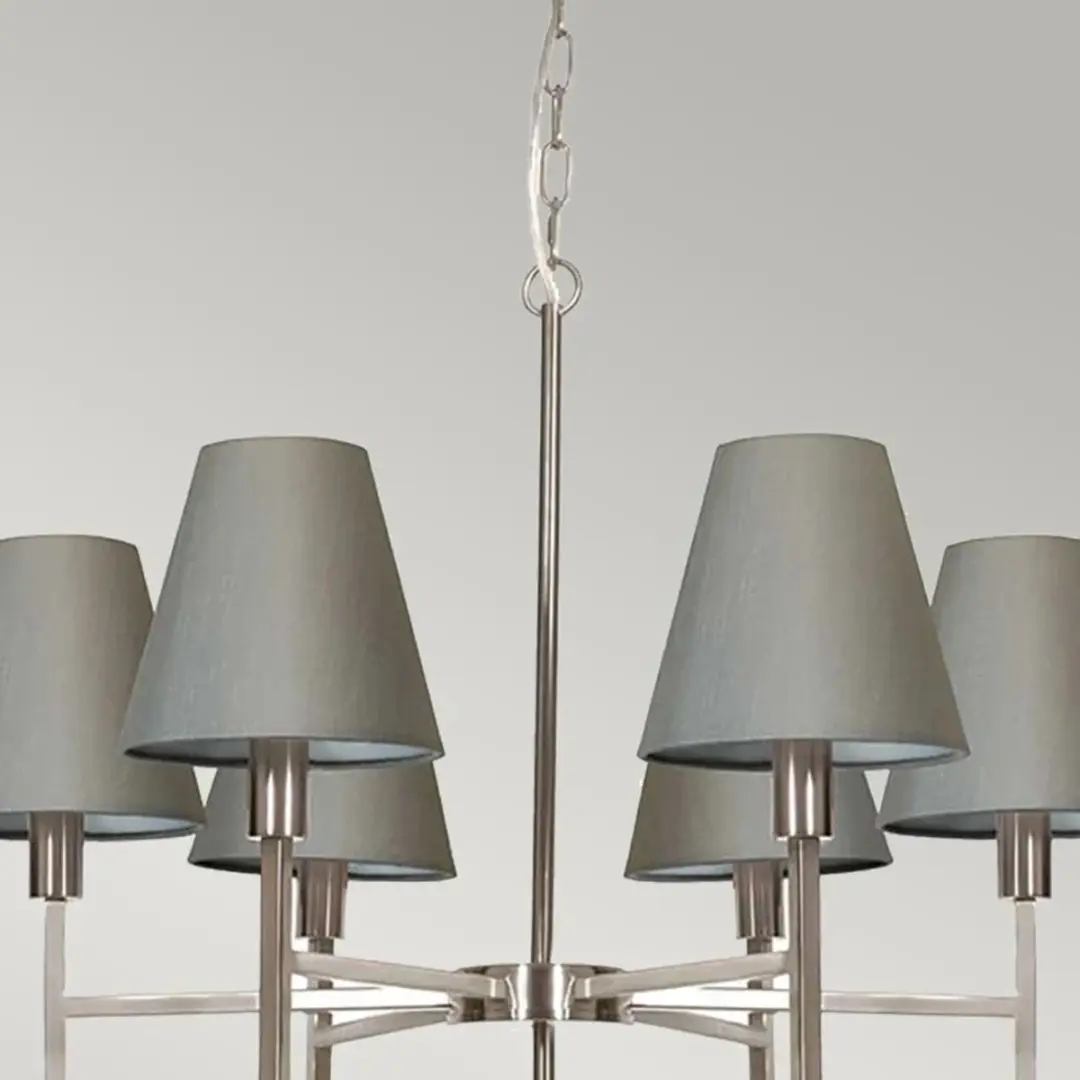 Elstead LED Kroonluchter 6x E14 25W - Brushed Nickel