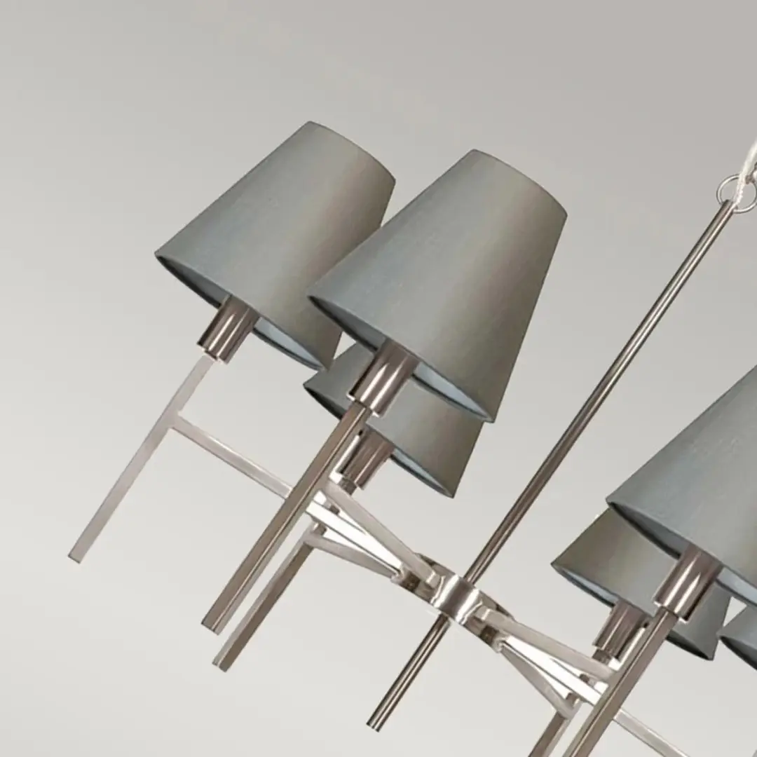 Elstead LED Kroonluchter 6x E14 25W - Brushed Nickel