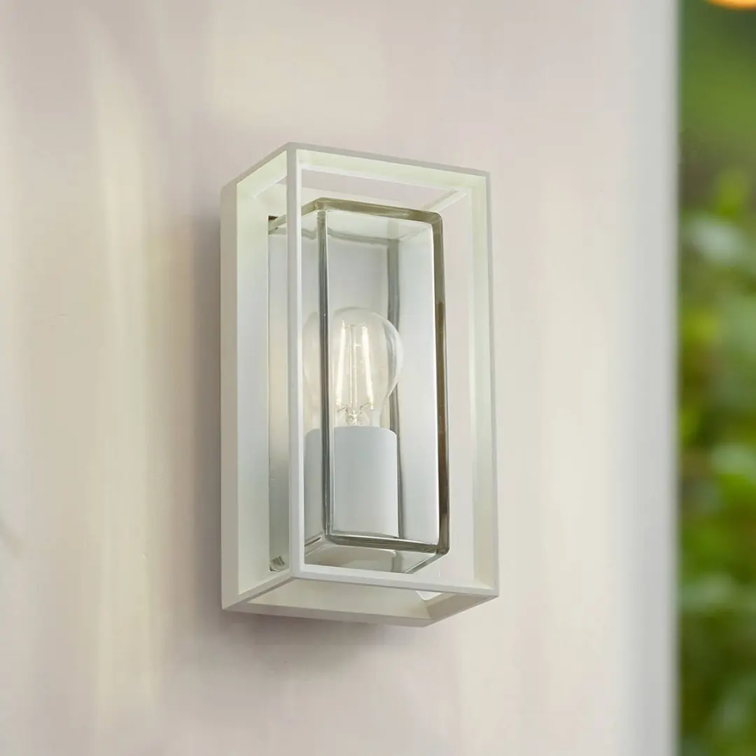 ARCCHIO Wandlamp Buiten Aluminium Glas 1 Licht E27 Wit - afbeelding 6 van 6