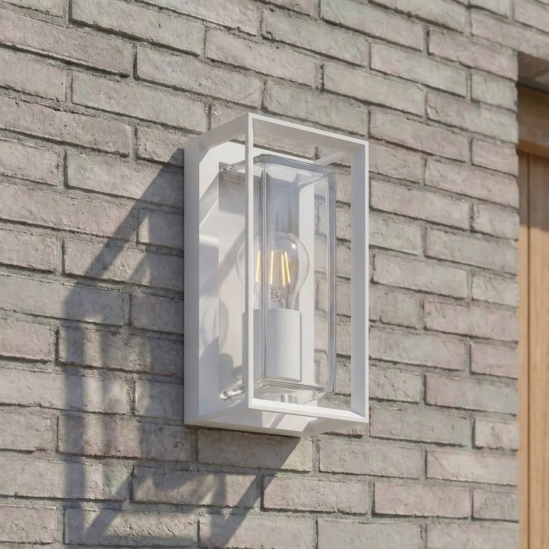 ARCCHIO Wandlamp Buiten Aluminium Glas 1 Licht E27 Wit