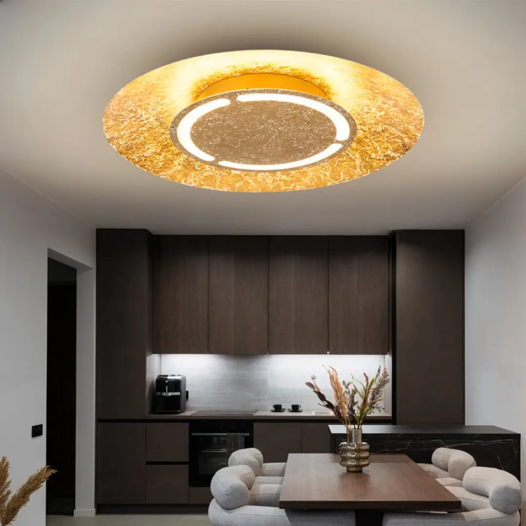 Globo Plafondlamp Metaal Goud 24W LED - 50x8,6cm
