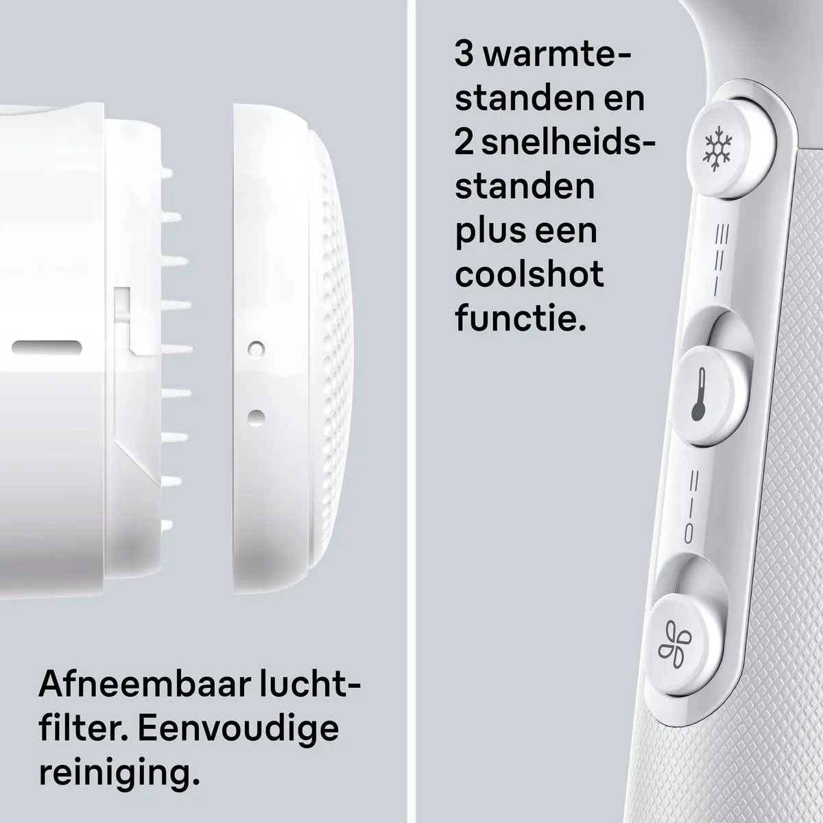 Braun HD2.1 BRHD210E Haardroger 2100W - Wit