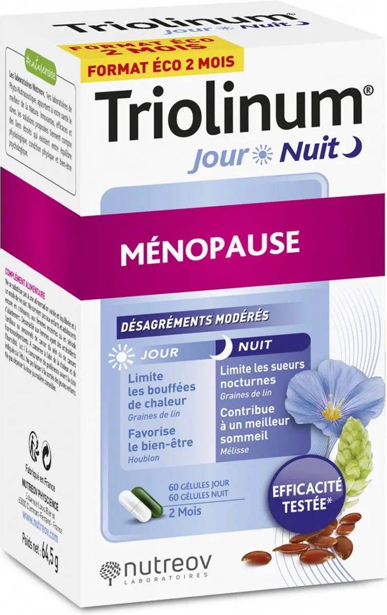 Nutreov Triolinum Menopause Dag & Nacht 120 Capsules