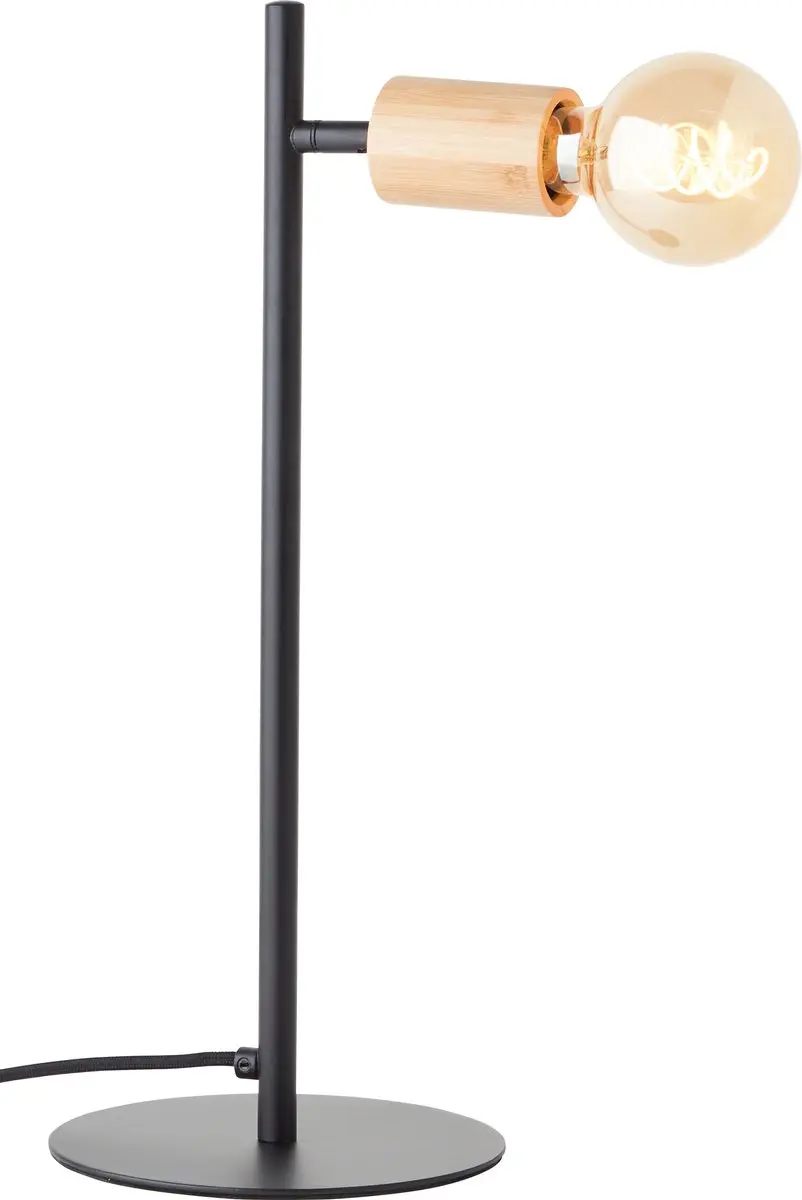 Brilliant Tiffany Tafellamp 28W - Hout Zwart