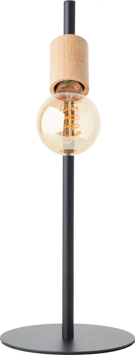 Brilliant Tiffany Tafellamp 28W - Hout Zwart