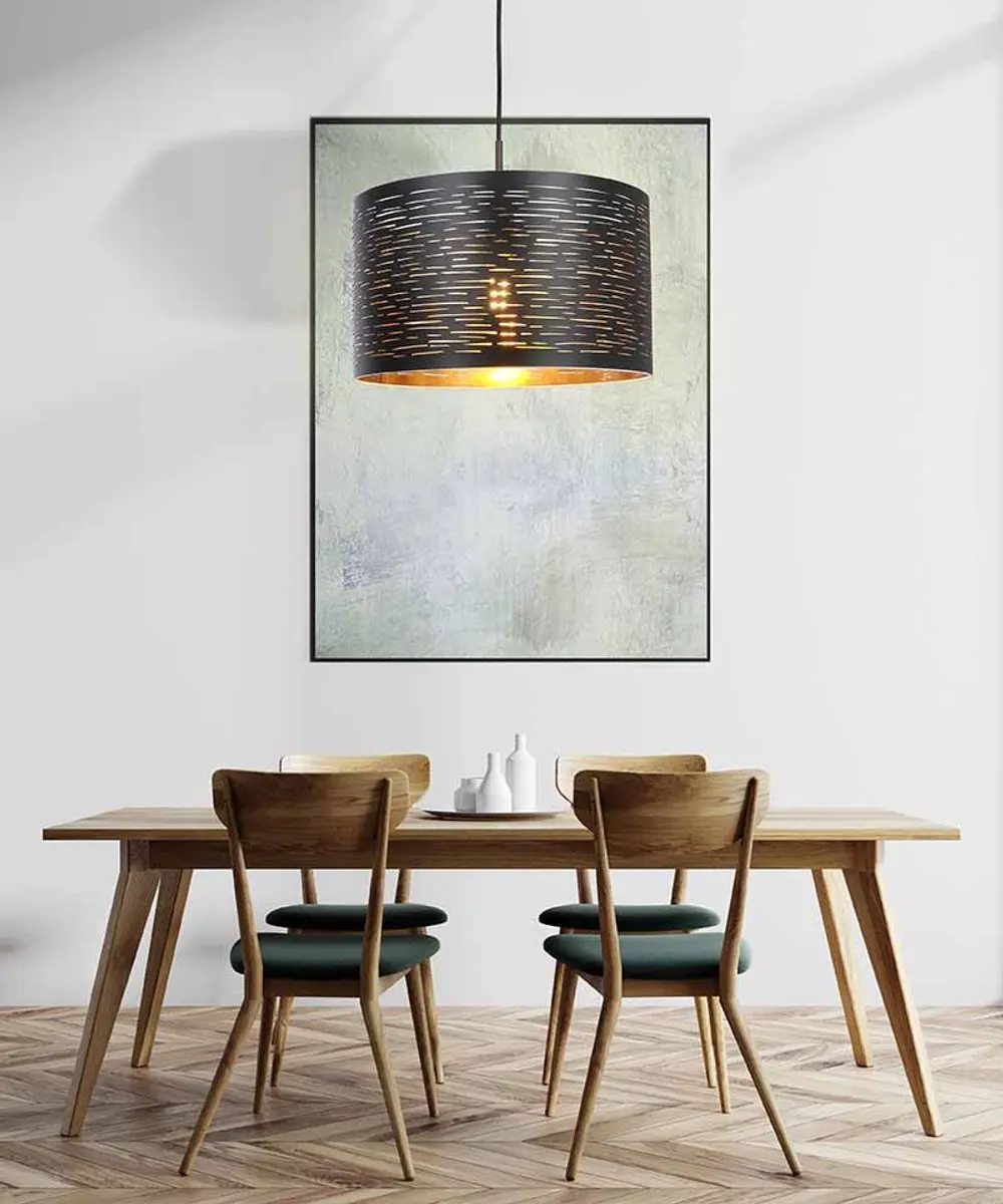 Globo Tunno Hanglamp - Ø38cm - Zwart