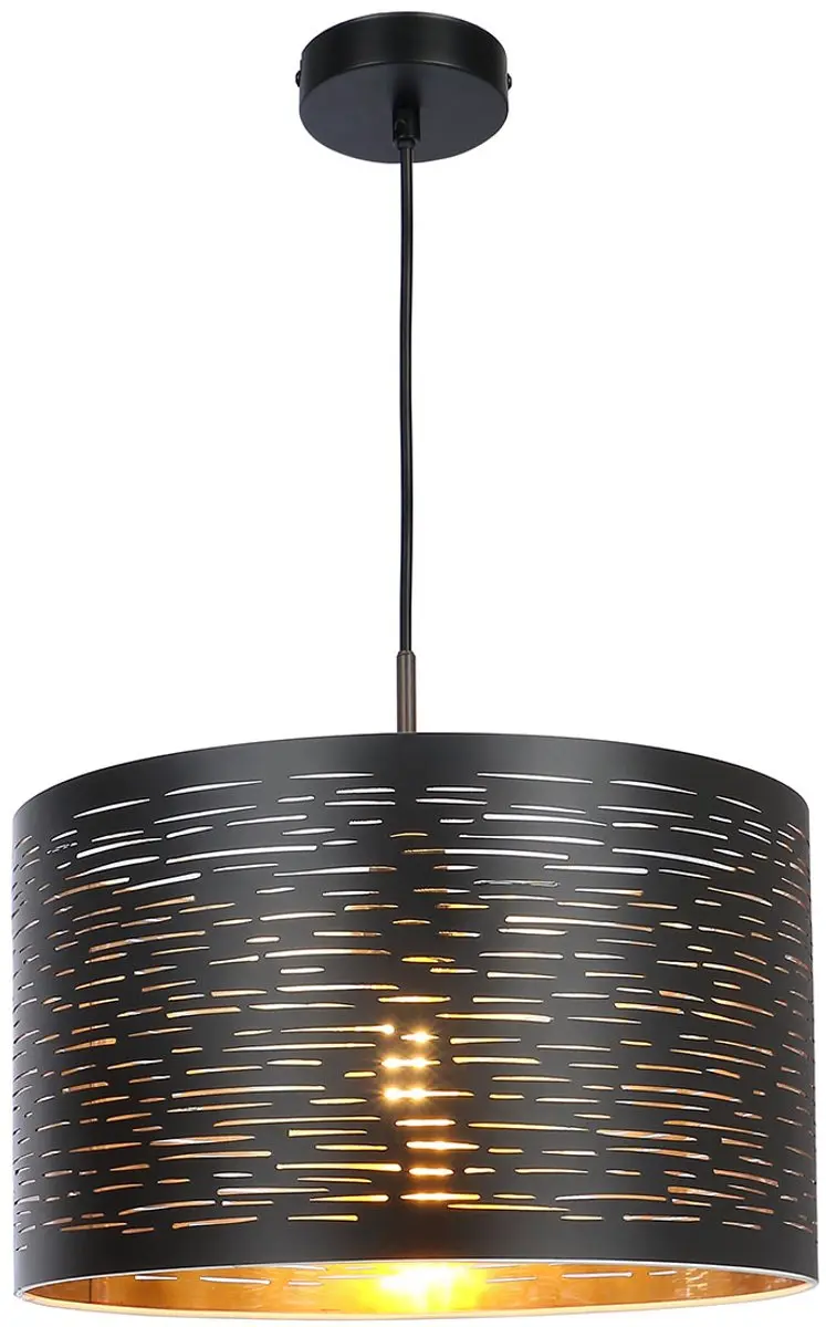 Globo Tunno Hanglamp - Ø38cm - Zwart