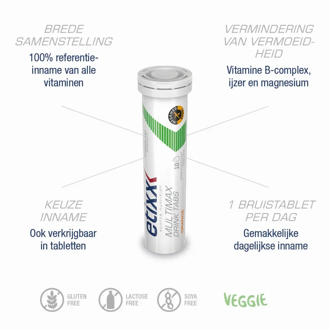 Etixx Multimax Drink Tabs Multivitaminen 30 Stuks - afbeelding 6 van 6