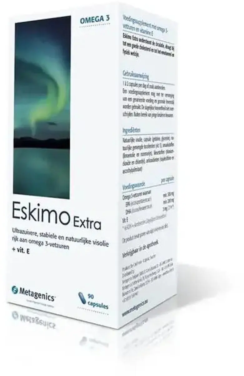 Metagenics Eskimo Extra Omega 3 Visolie 90 Capsules