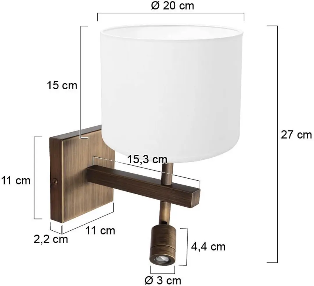 Steinhauer Wandlamp Stang 4891BR - 2 Lichtpunten - afbeelding 6 van 6