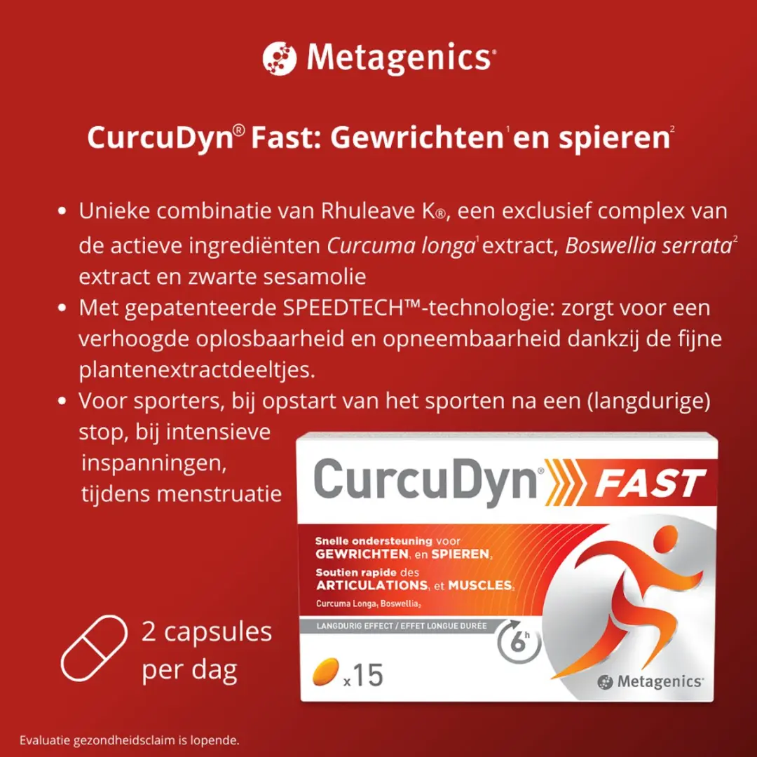 Metagenics Curcudyn Fast 15 Capsules - 15mg