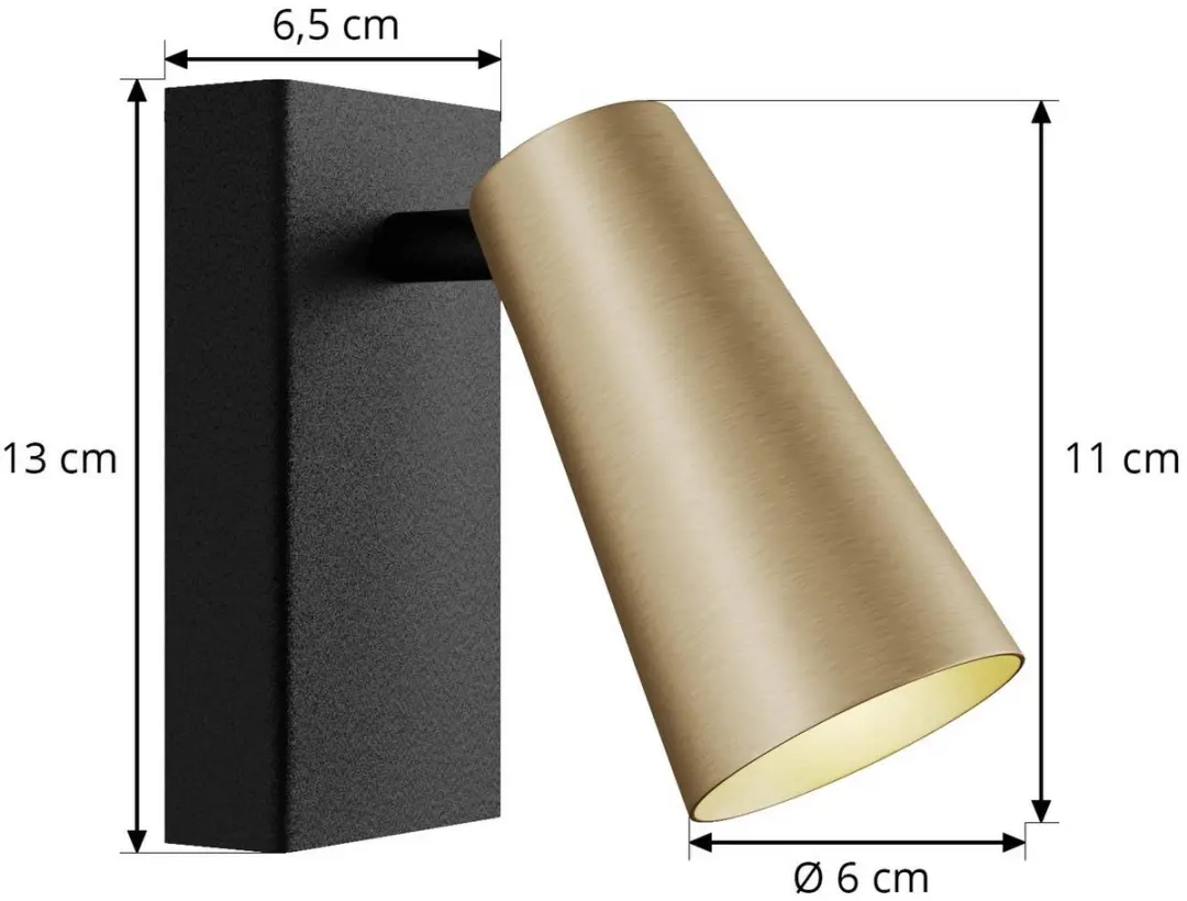 Lucande Wandlamp Metaal 1 Licht GU10