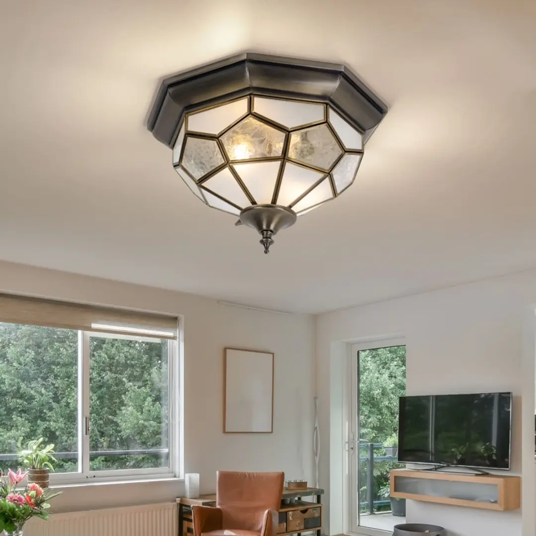 Searchlight Ace Design Flush 3 - 2 Lichtpunten - Messing